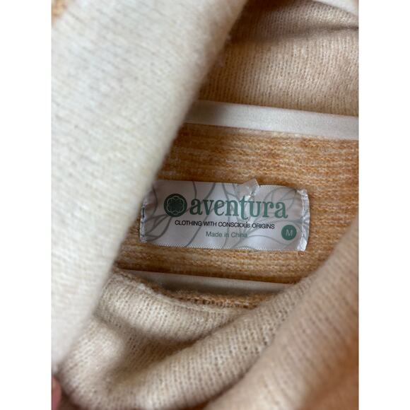 Aventura Clothing Paragon Funnel Cowl‎ Neck Sweater - Size Medium - Egret Color - Picture 10 of 10